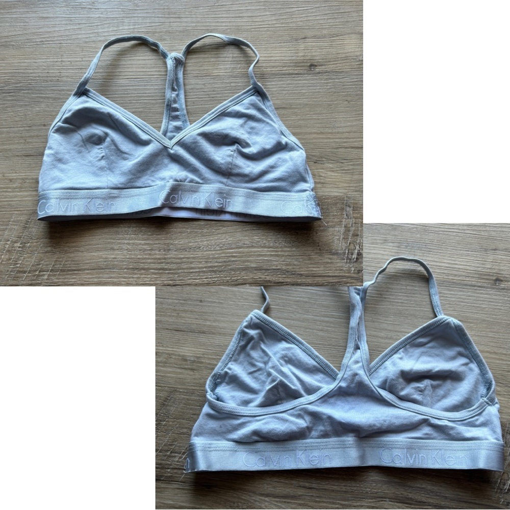 Calvin Klein Sports Bra in Pastel Blue